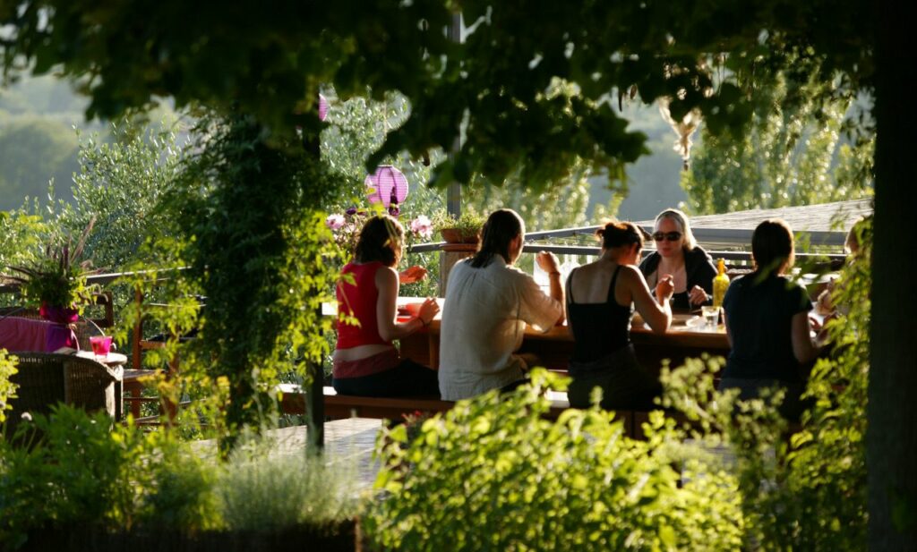 Breakfast terrace at InSabina in Rieti, Italy