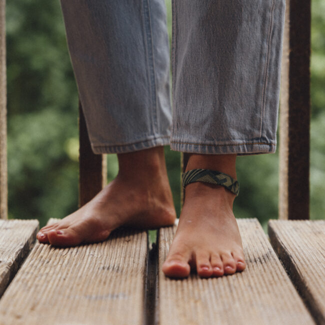 Barefoot on the balcony at Pension Obertrum in Salzburg; Credit: Pension Obertrum