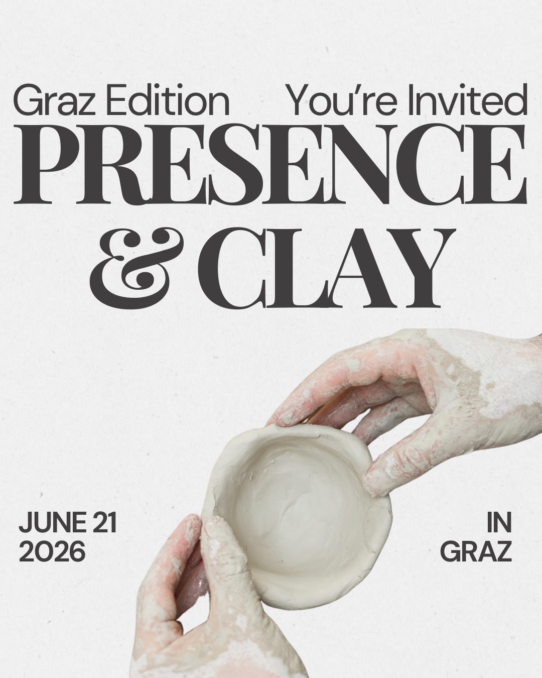 Presence and Clay Event 21.06.2026 Graz | Pottery and Meditation Workshop